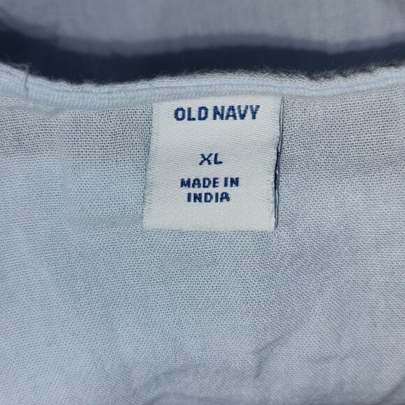 Old Navy Baby Blue 3/4 length sleeve Blouse Sz XL - Picture 4 of 4